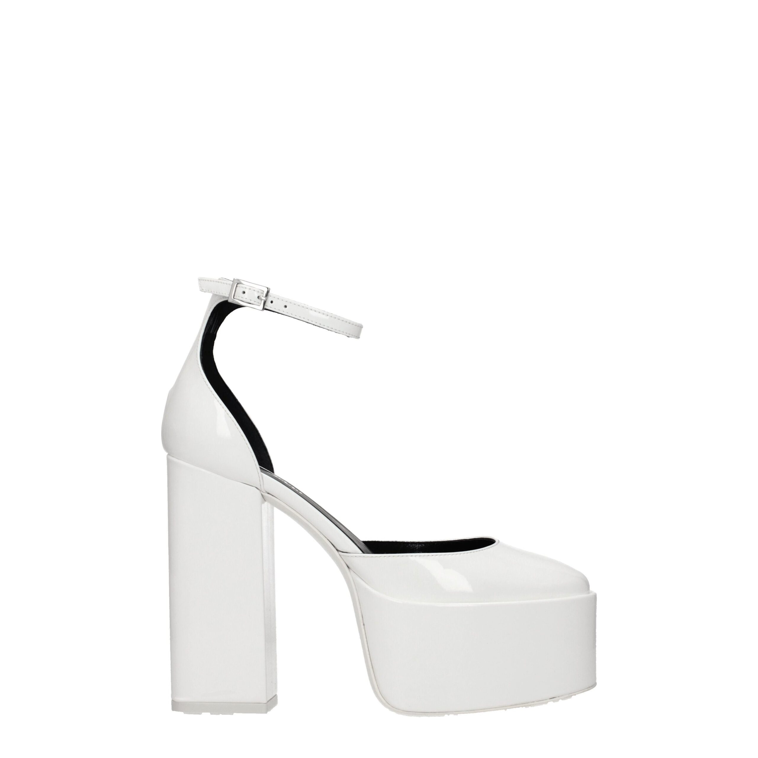 White Leather Platforms