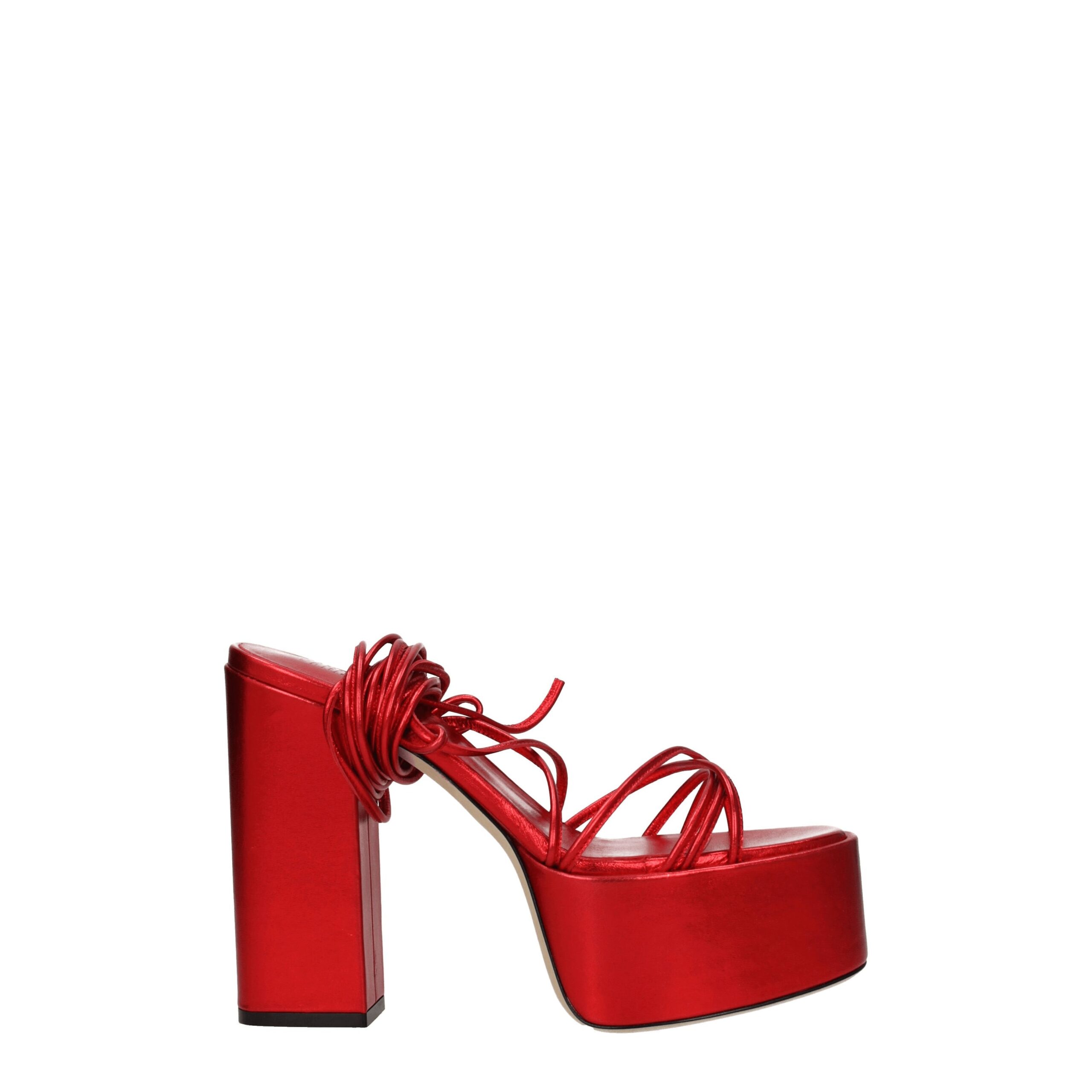 Red Leather Platforms