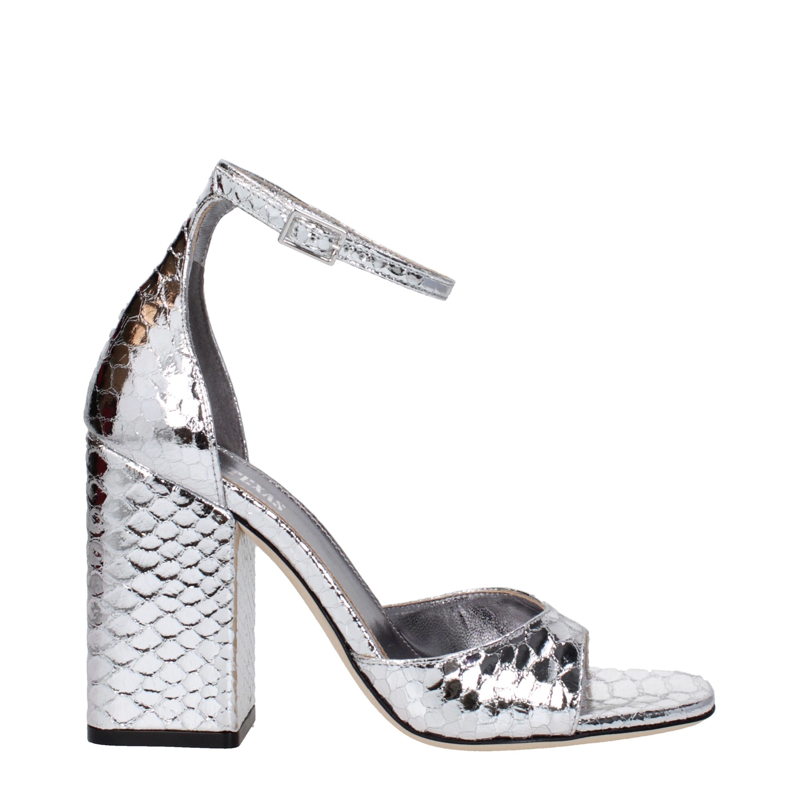Gray Leather Sandal