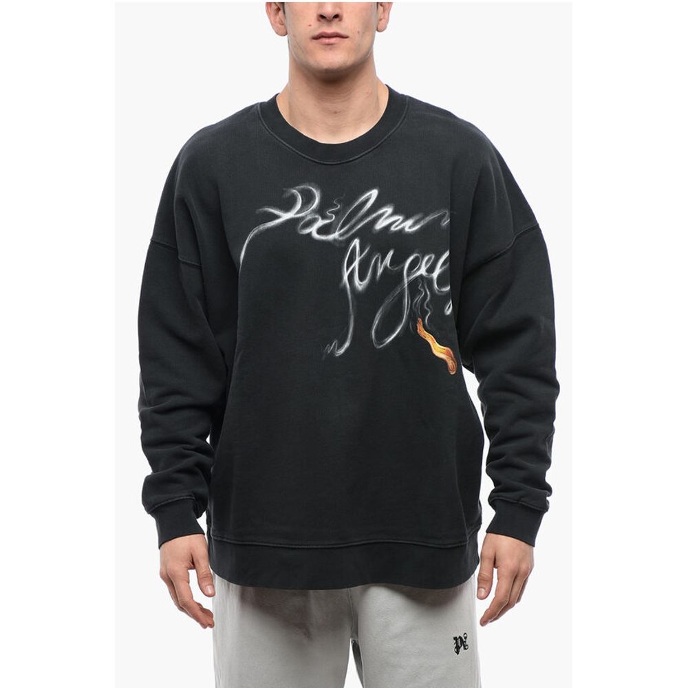 Crew Neck FOGGY Brushed Cotton Sweatshirt