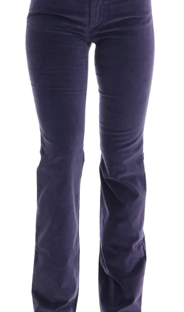 Chic Purple Corduroy Bootcut Flare Pants