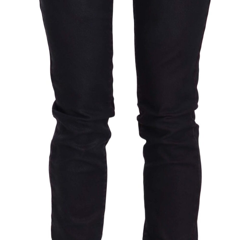Chic Black Low Waist Skinny Denim