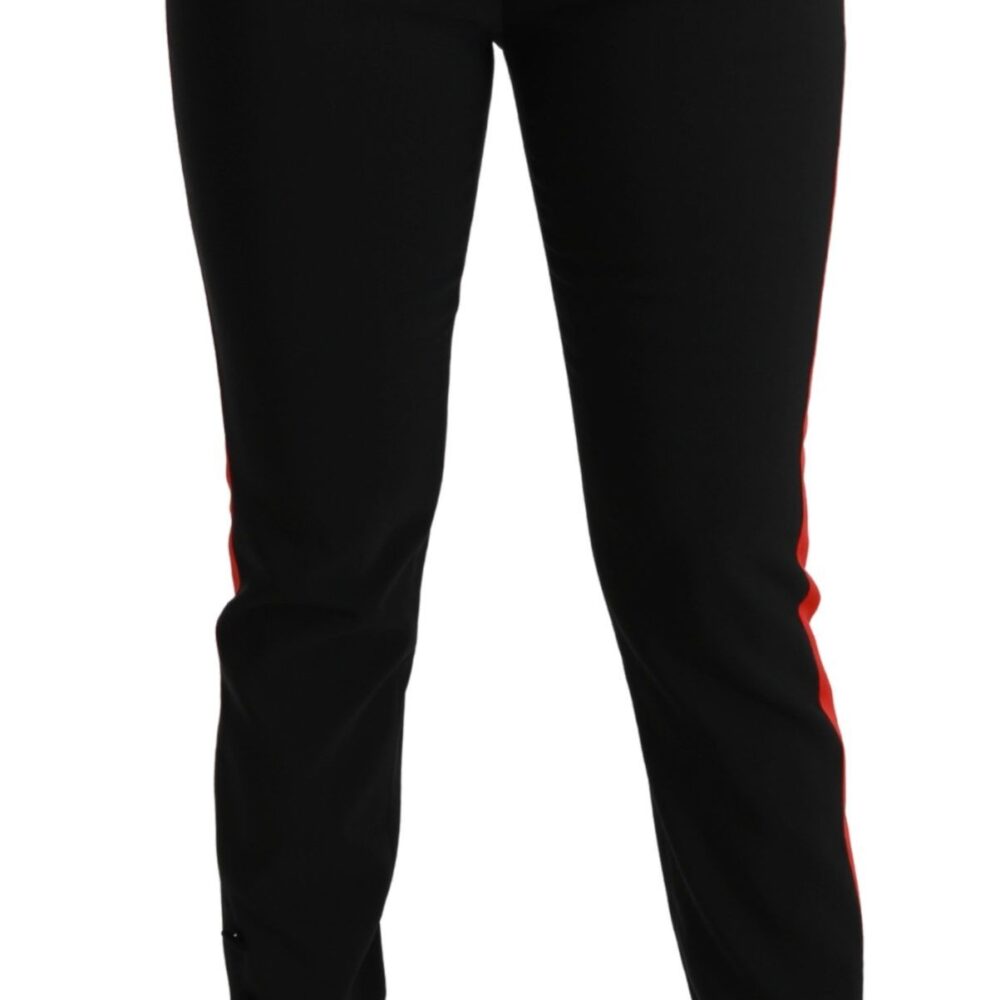 Chic High Waist Skinny Pants in Black