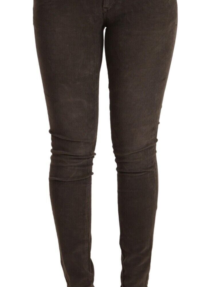 Chic Slim Fit Brown Skinny Jeans