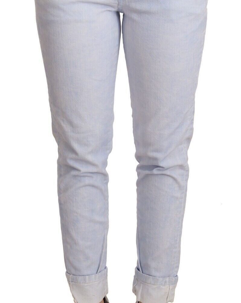 Light Blue Cotton Push Up Denim Jeans