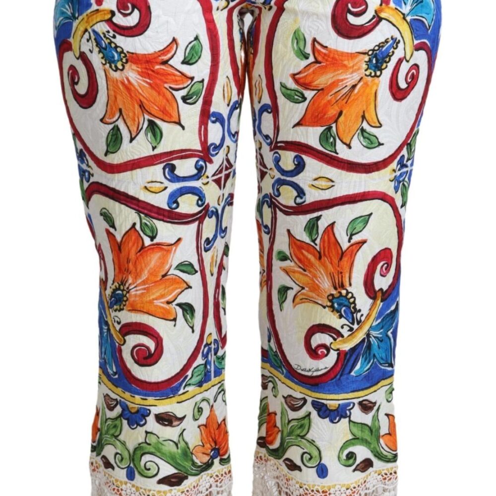 Majolica High Waist Cropped Trousers