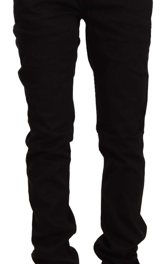 Chic Black Low Waist Skinny Jeans