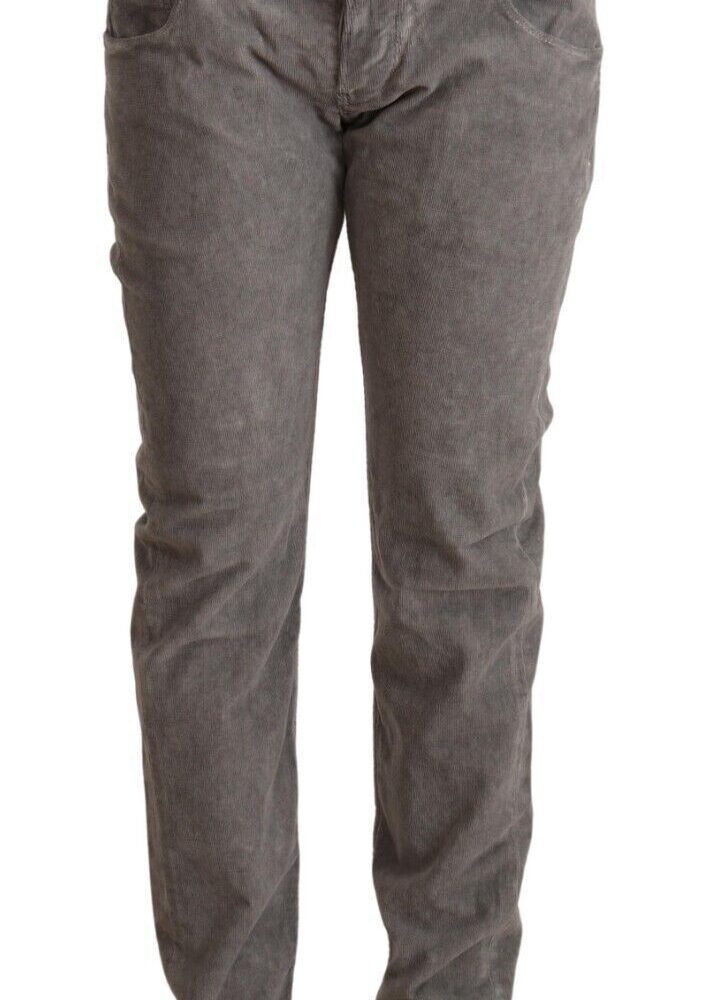 Chic Gray High Waist Straight Fit Jeans