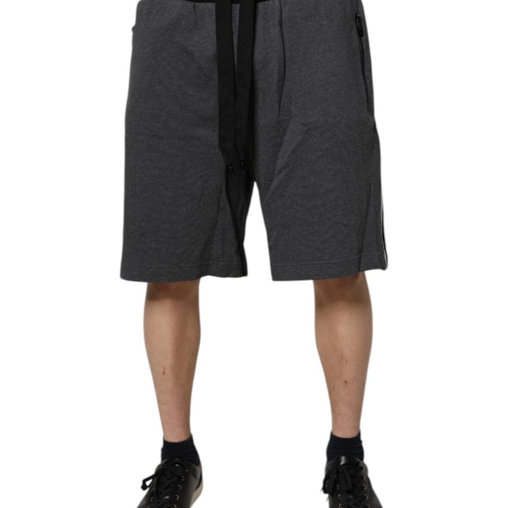 Dark Gray Cotton Bermuda Sweatshorts Shorts