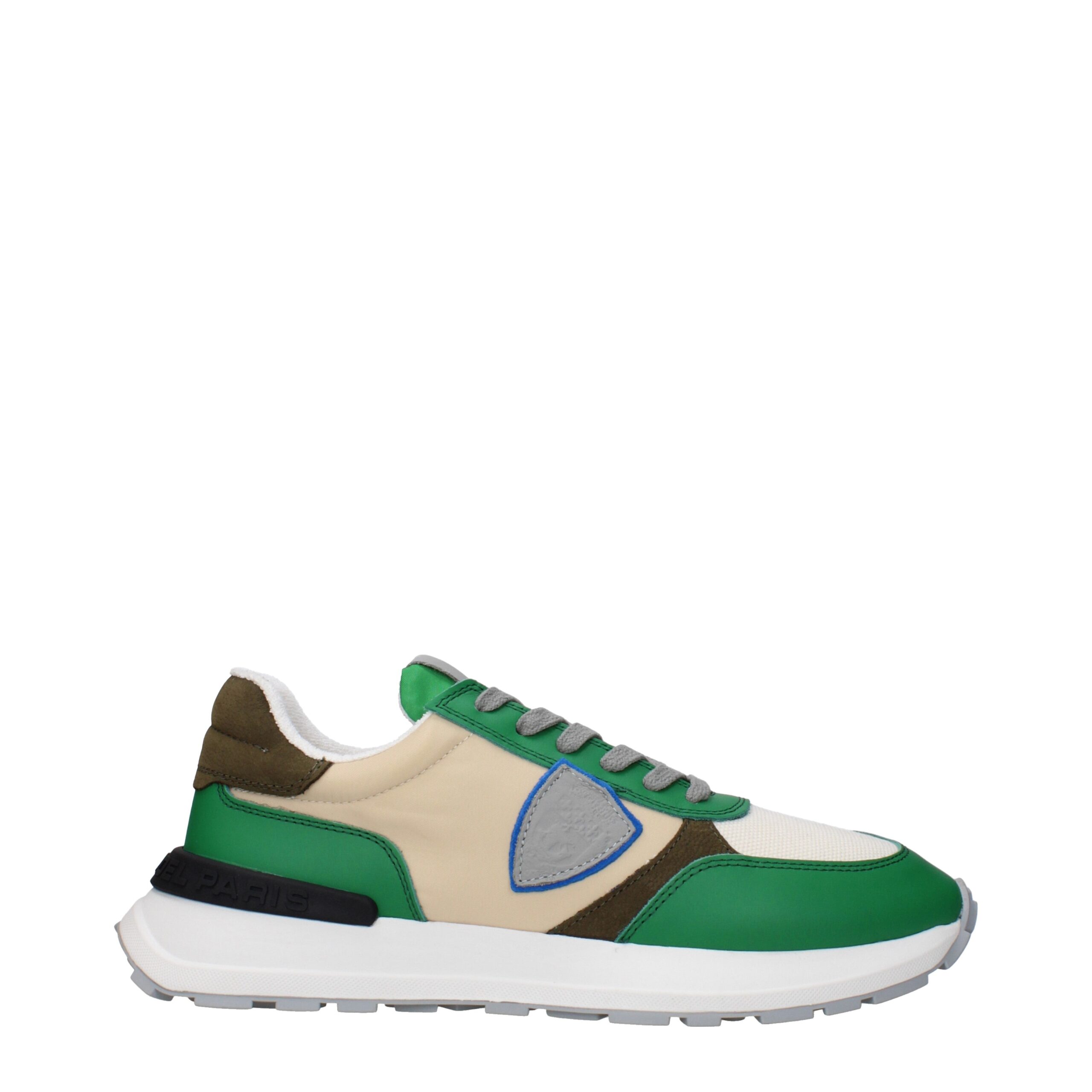 Green Fabric Low Tops
