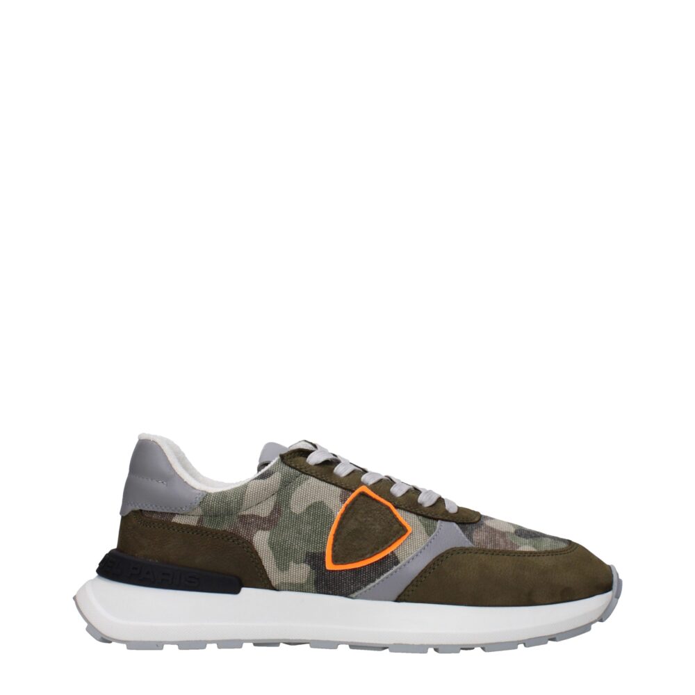 Green Fabric Sneakers