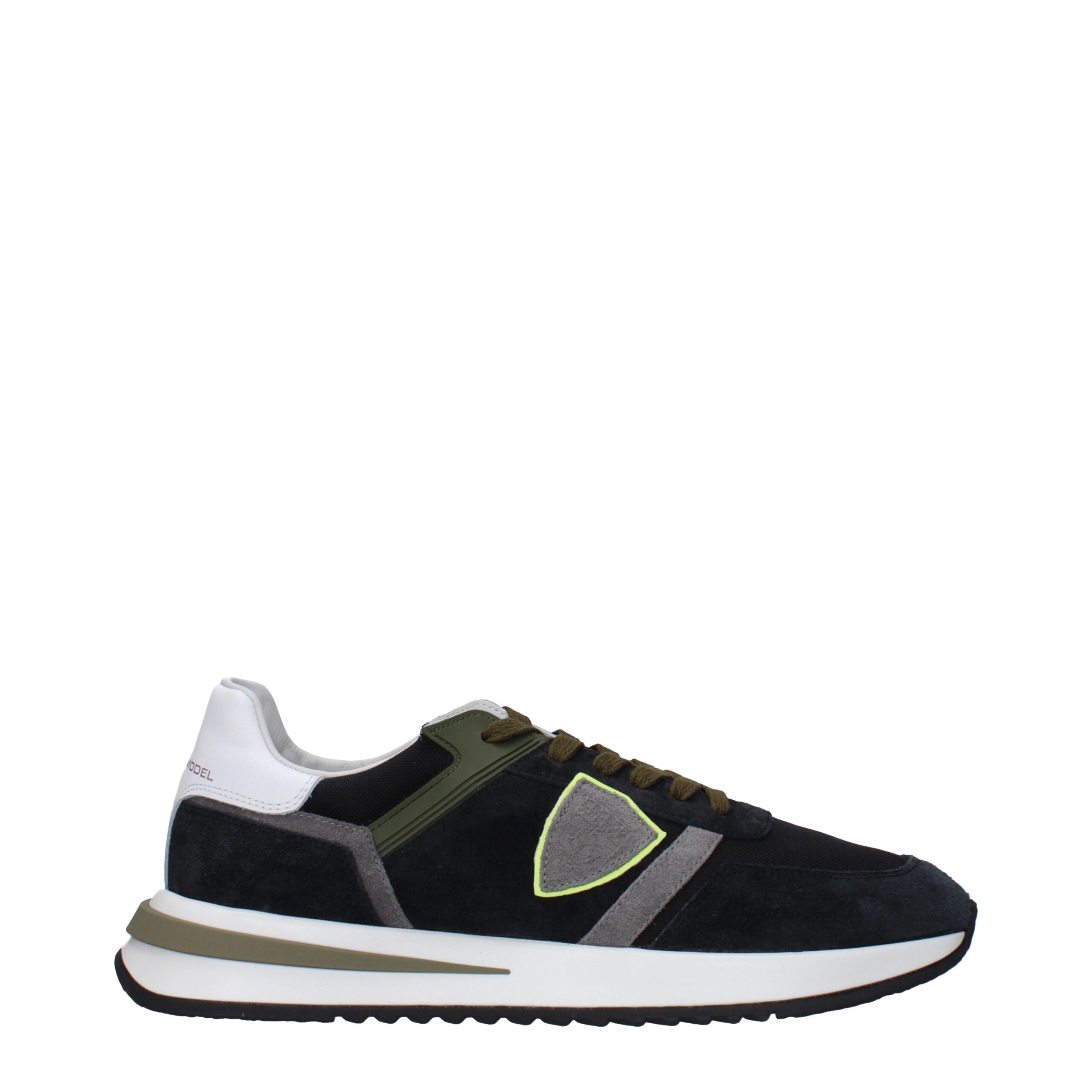 Blue Leather Sneakers