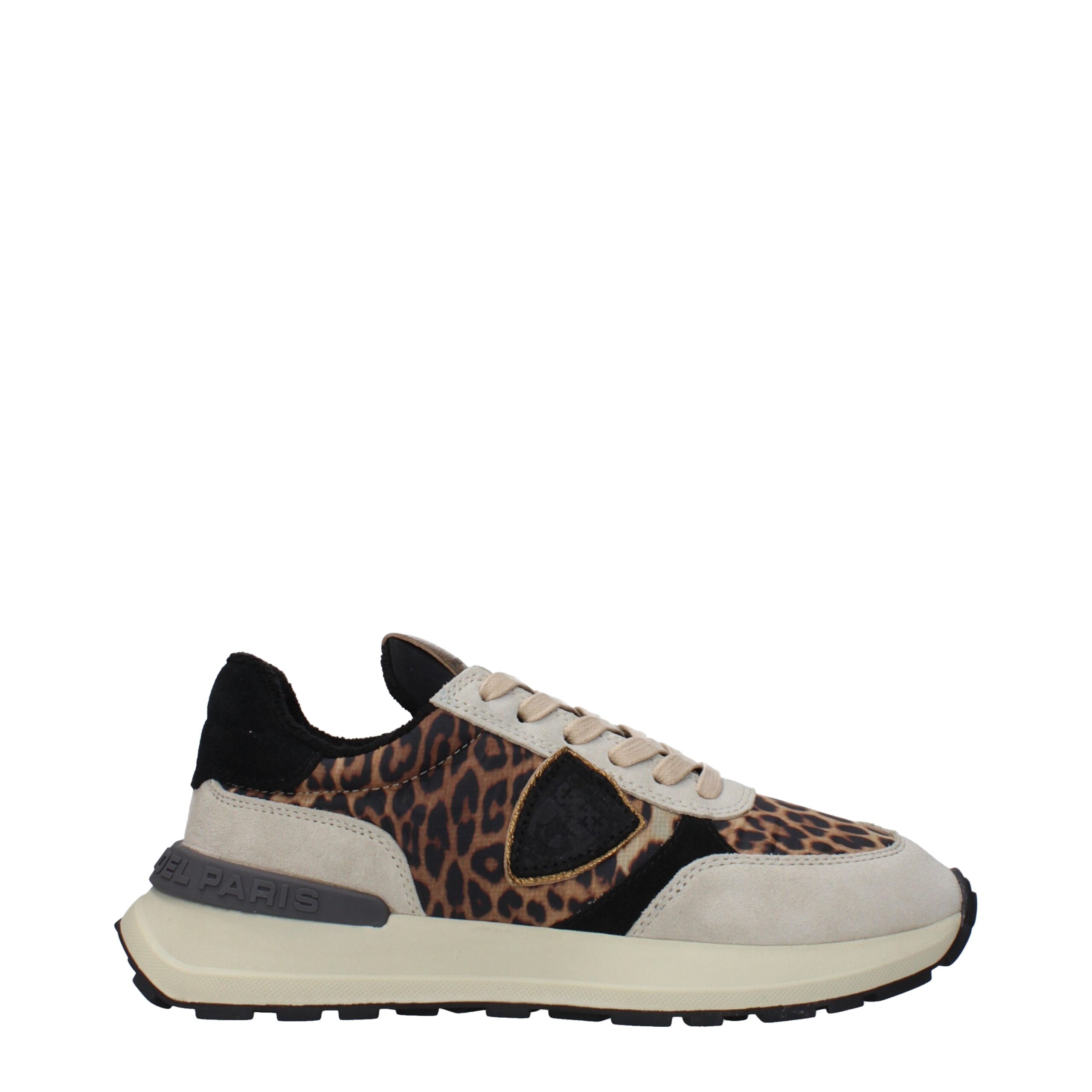 Brown Fabric Chunky Sneakers