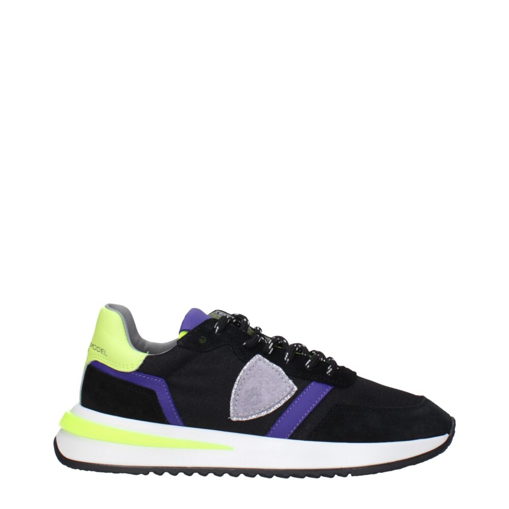 Black Fabric Sneakers