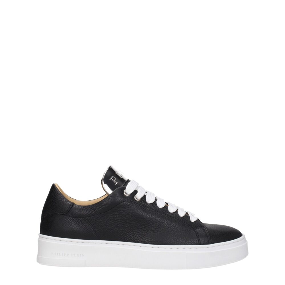 Black Leather Sneakers