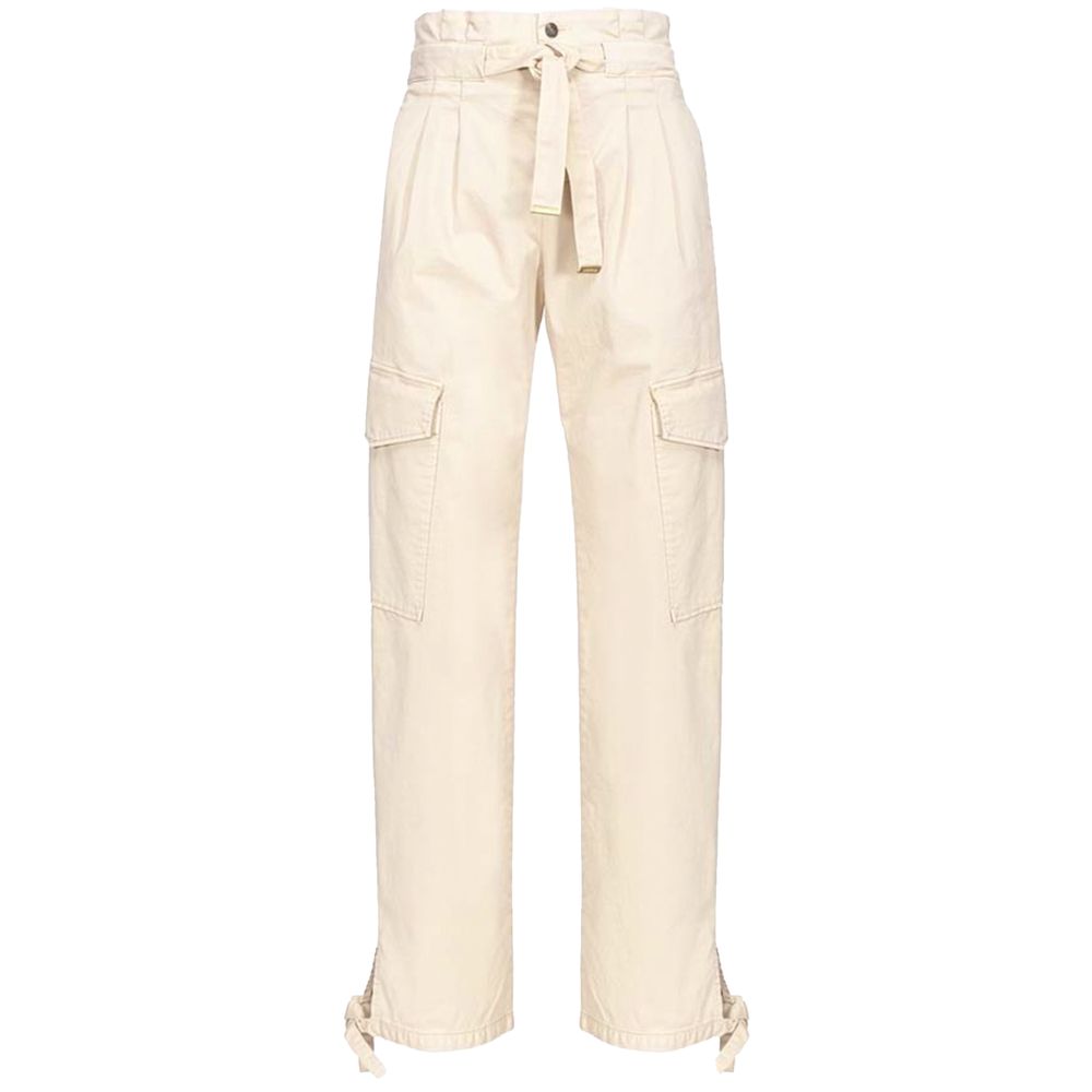 White Cotton Jeans & Pant