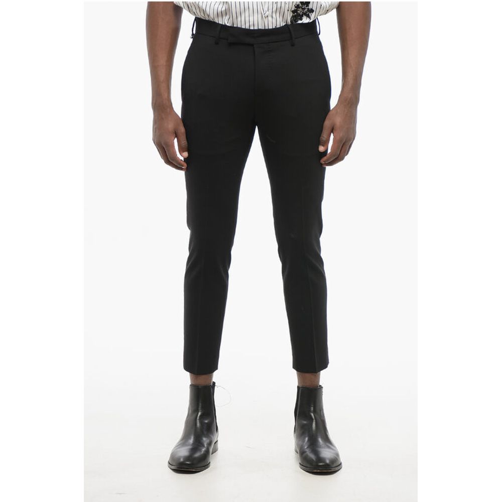 4-Pocketed Stretch Virgin Wool Pants