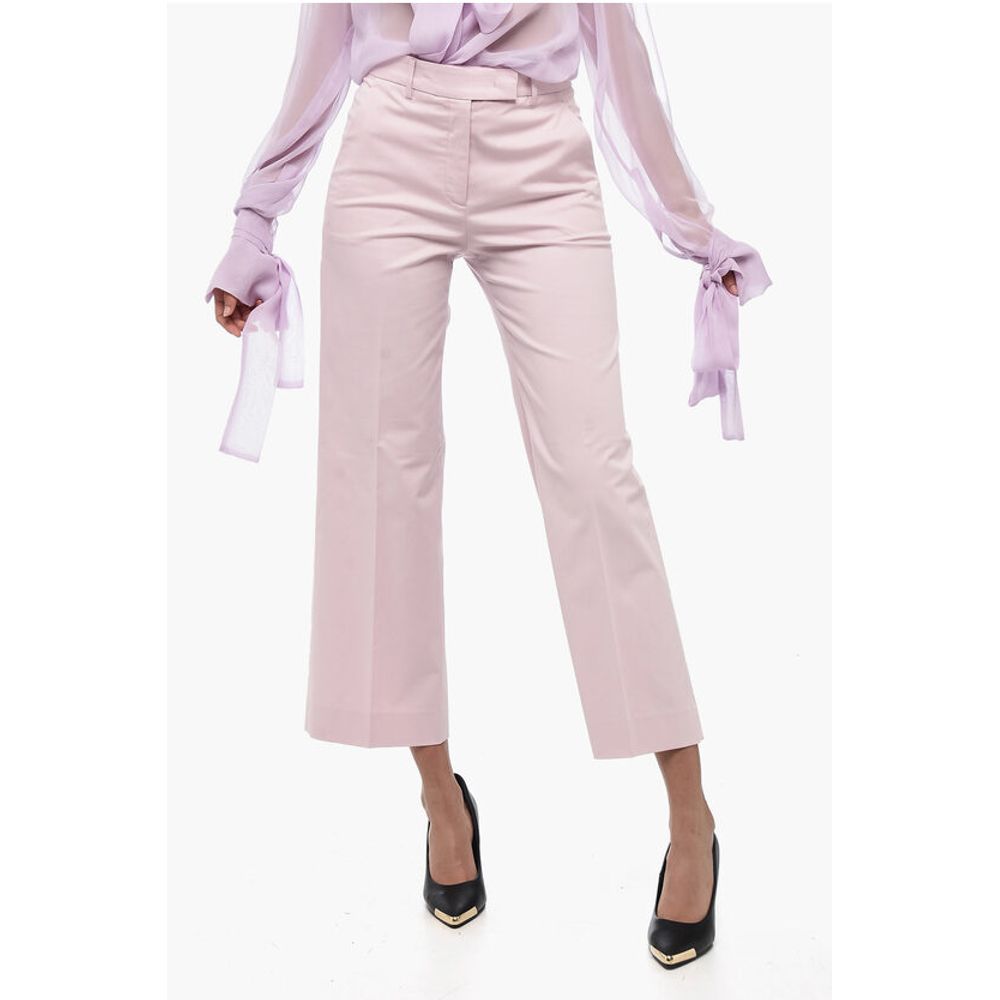 Straight Fit TEODORA Stretch Cotton Pants