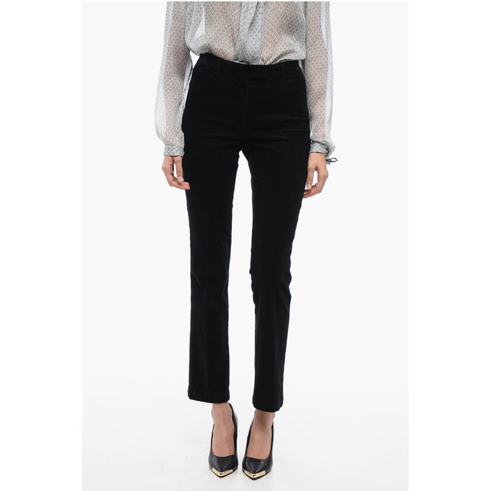 Corduroy Straight-Fit Pants