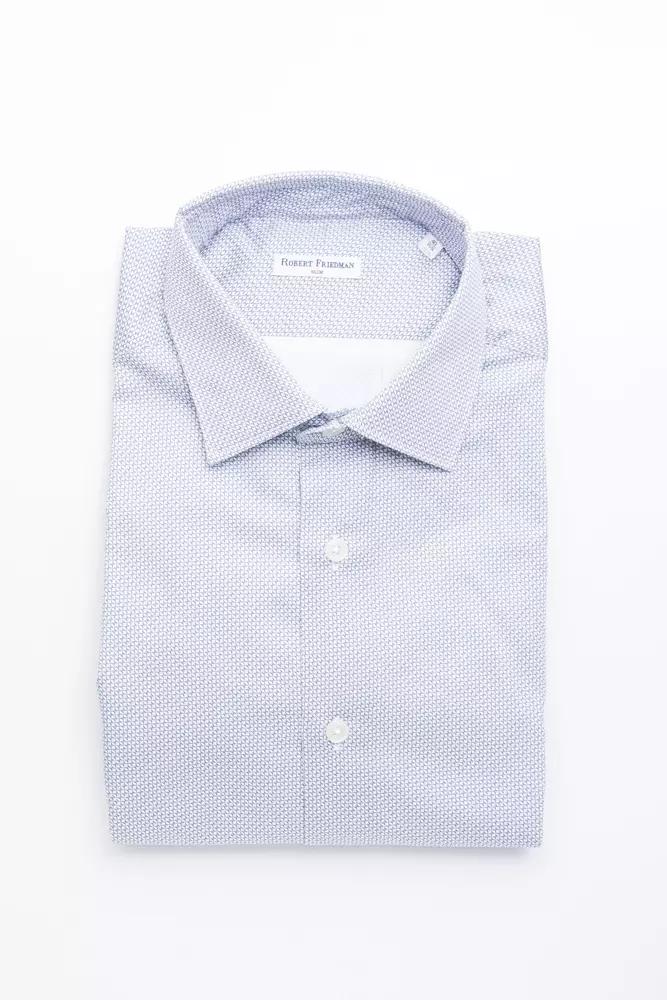 Light Blue Cotton Men's Shirt