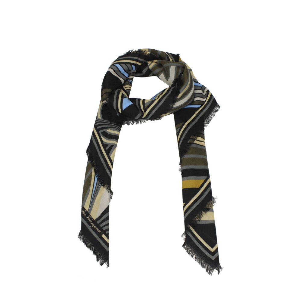 Black Wool Foulards