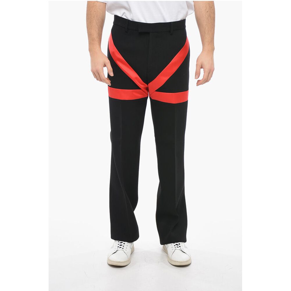 Wide Leg Pants with Contrasting Detail