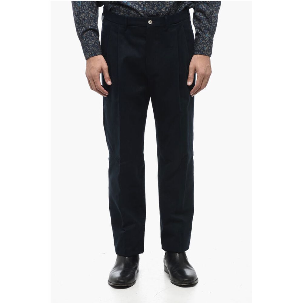 Cotton CLARK Double Pleat Pants