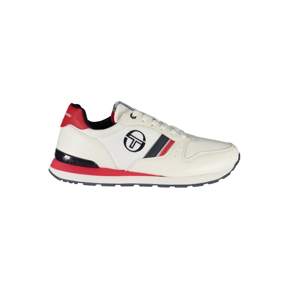 White Polyester Sneaker