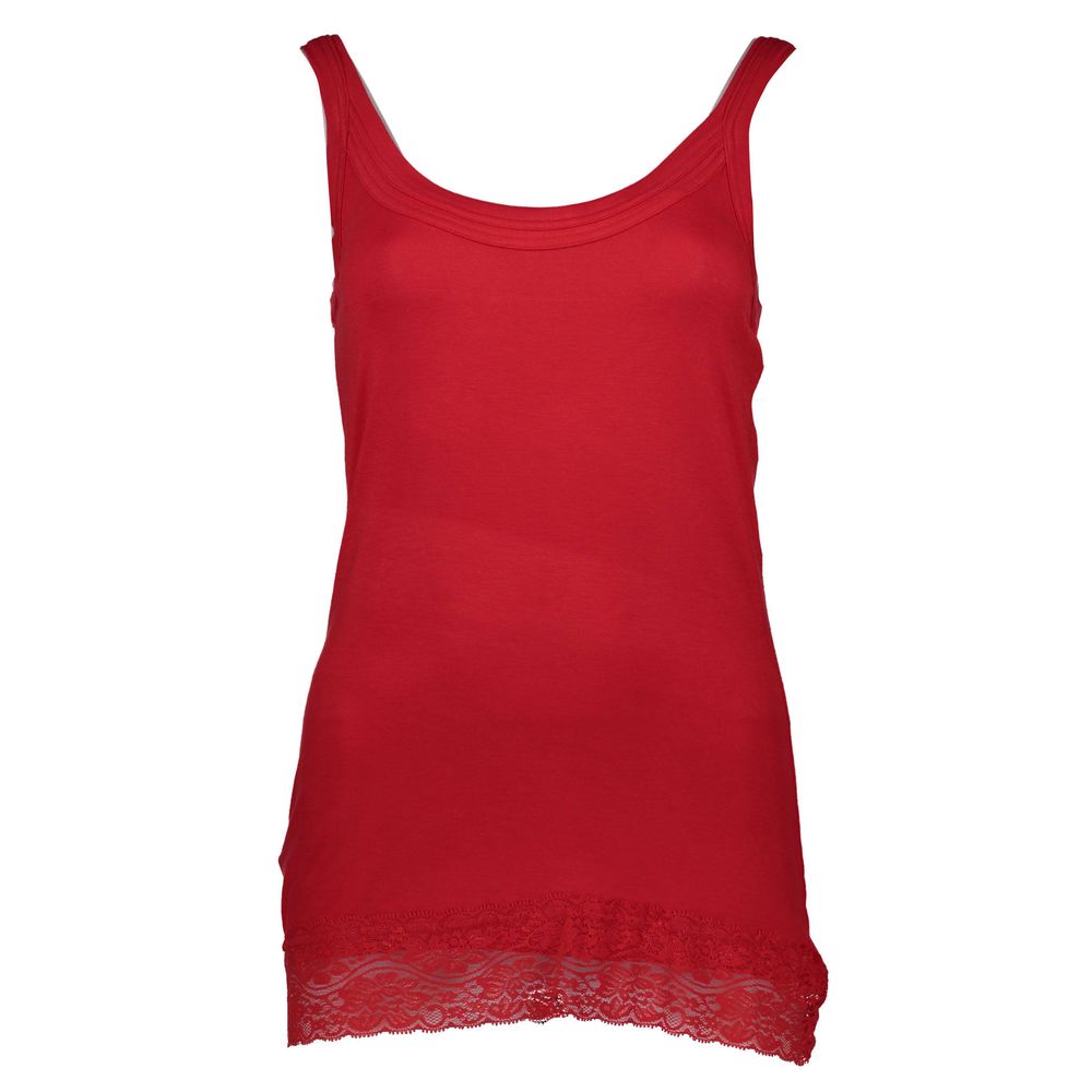 Red Cotton Women Tank