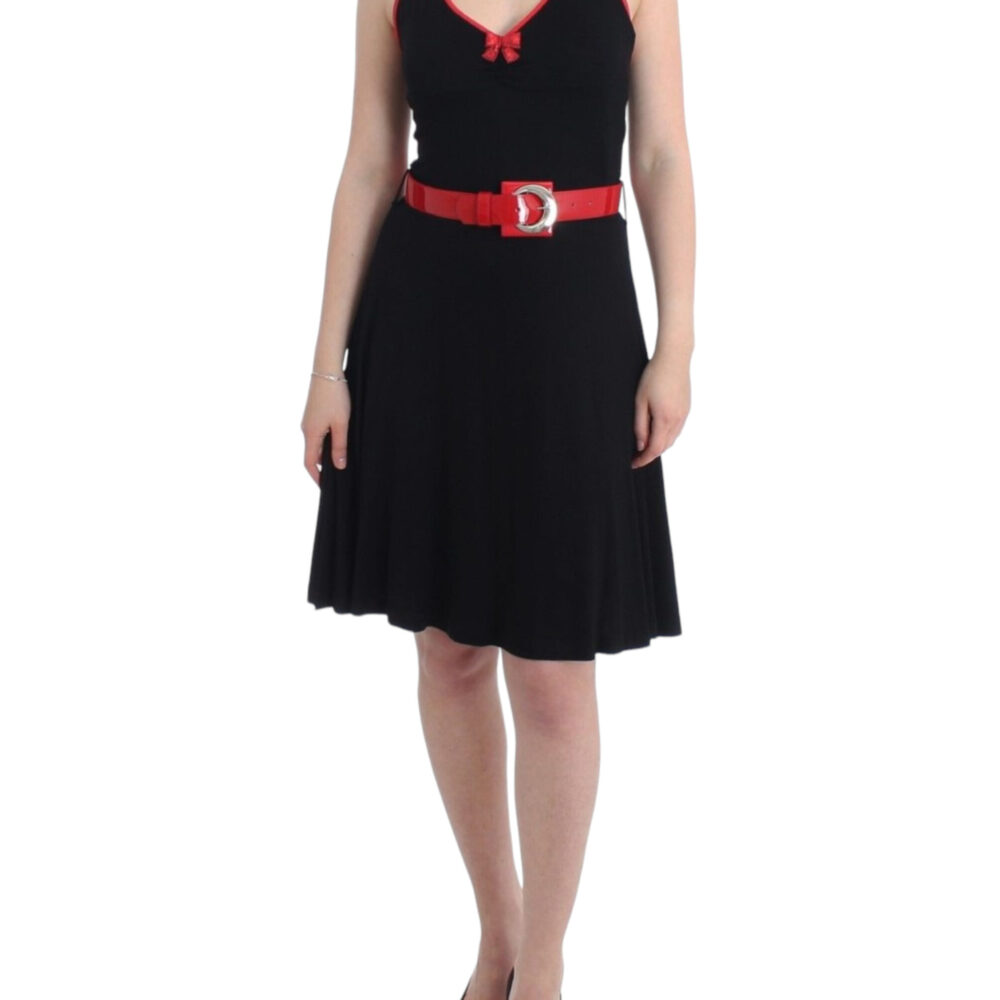 Elegant Black Palladio Knee-Length Dress