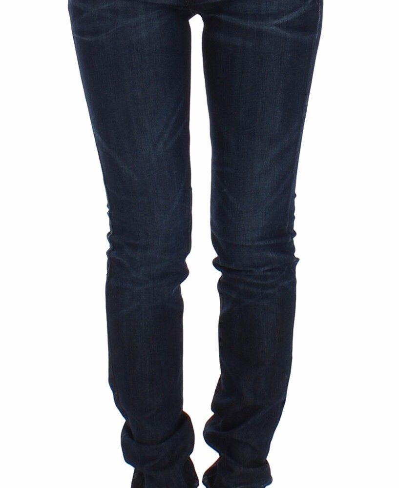 Ermanno Scervino Chic Dark Blue Skinny Jeans