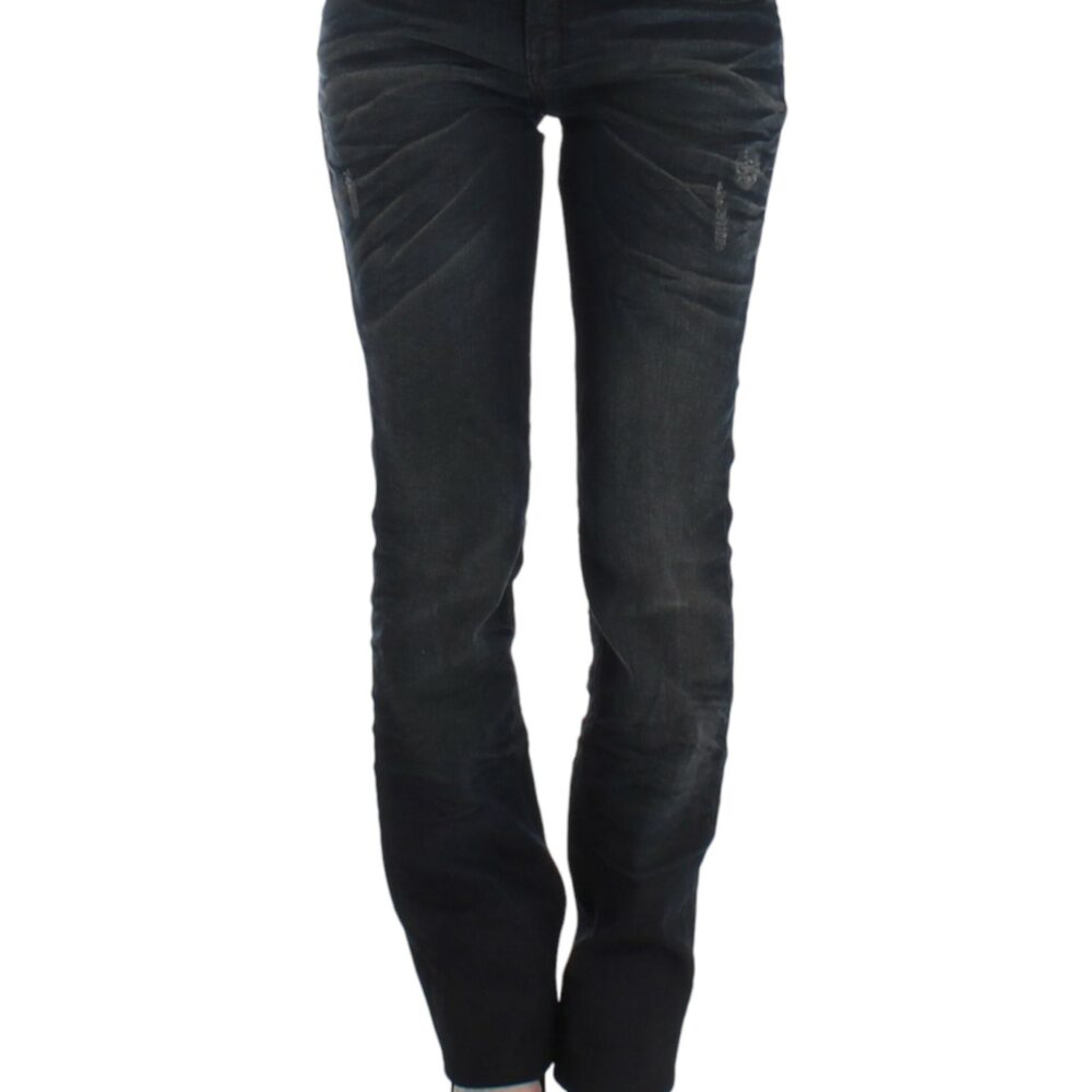 Chic Superskinny Blue Denim Jeans