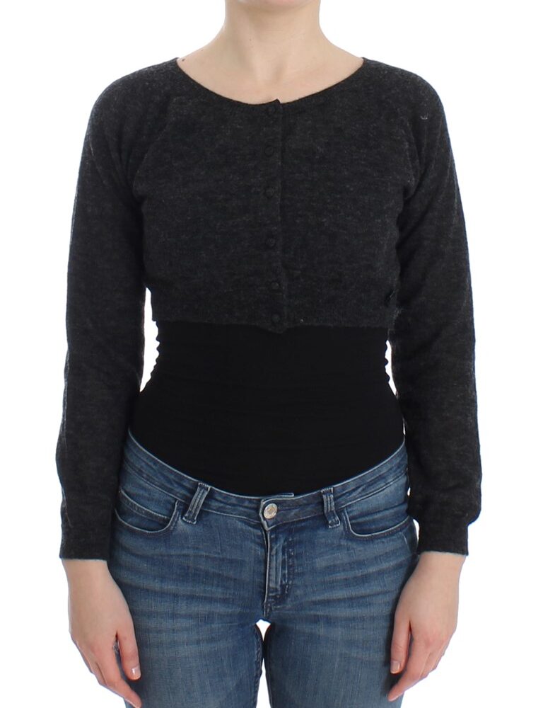 Chic Cropped Alpaca Wool Sweater