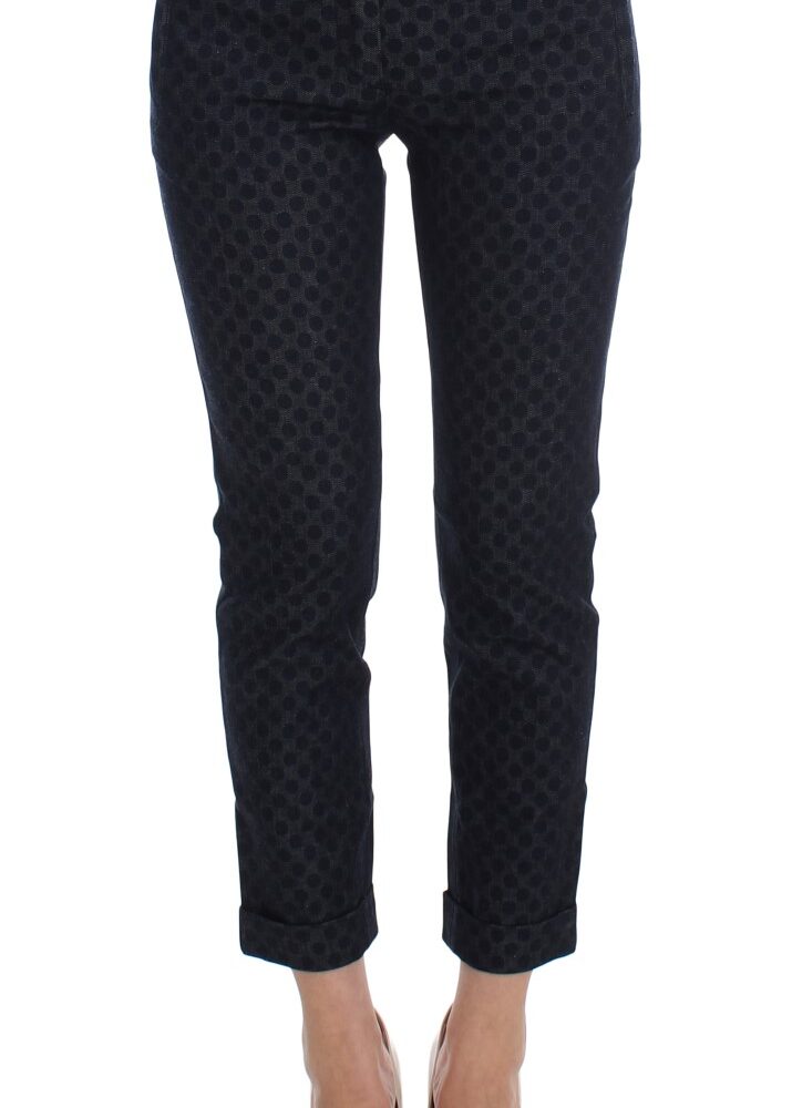 Chic Polka Dotted Capris Jeans