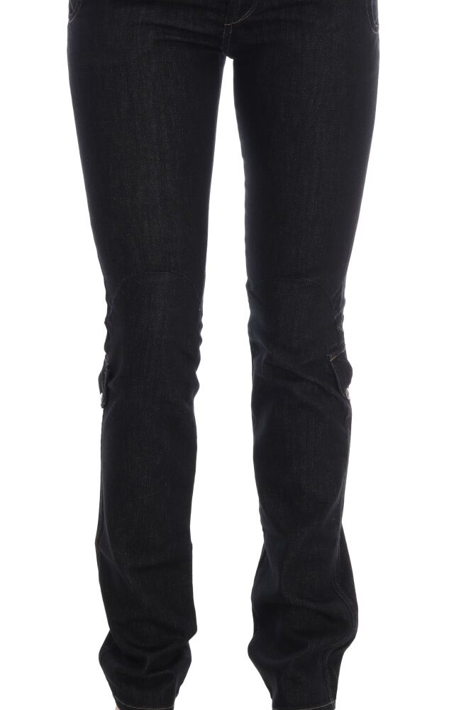 Svelte Dark Blue Cotton Slim Jeans