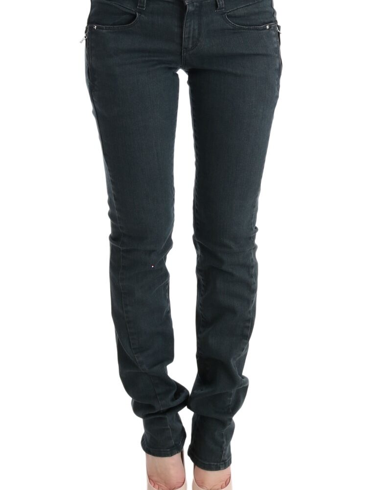 Chic Superslim Gray Cotton Jeans