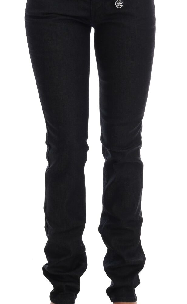 Chic Dark Blue Super Slim Fit Jeans