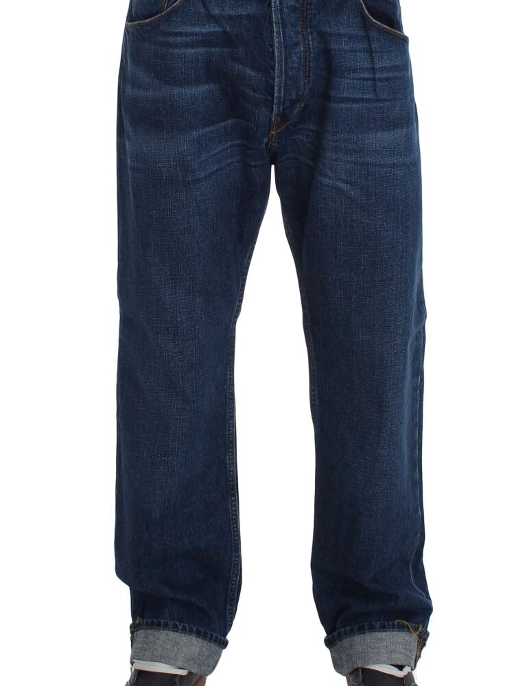 Chic Baggy Loose Fit Blue Jeans for Men