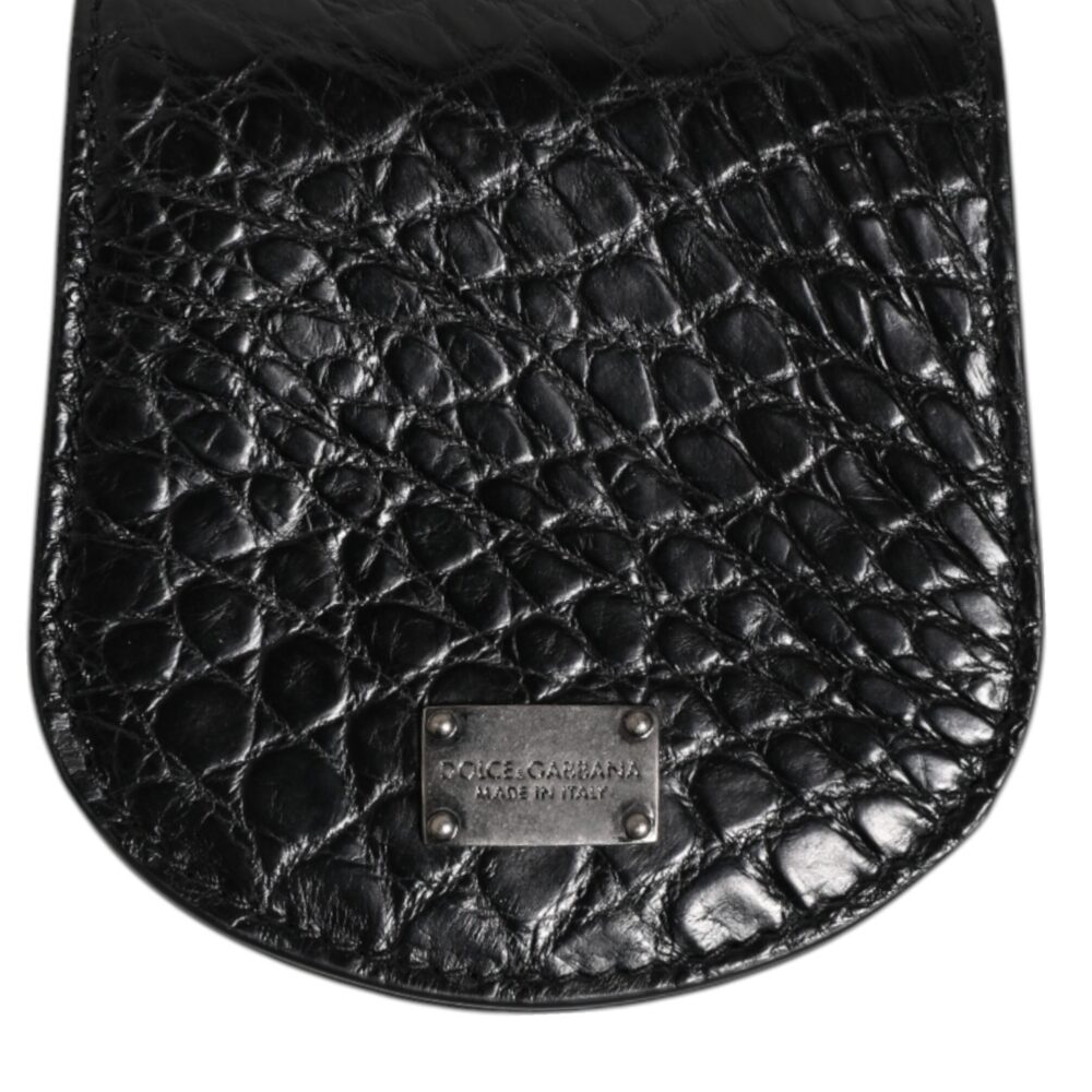 Black Exotic Skin Coin Condom Case Holder Pocket Wallet