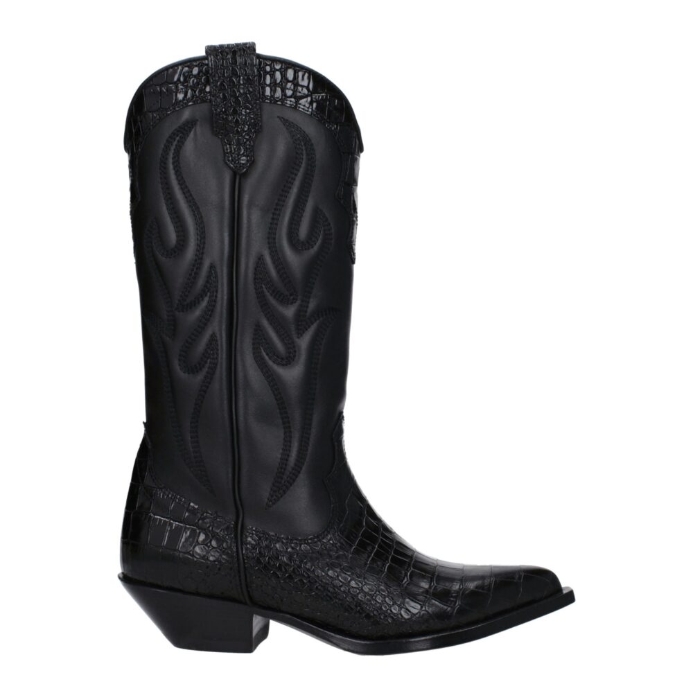 Black Leather Boot