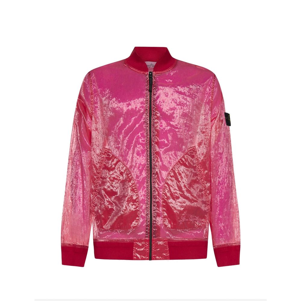Semi-Transparent Bomber Jacket