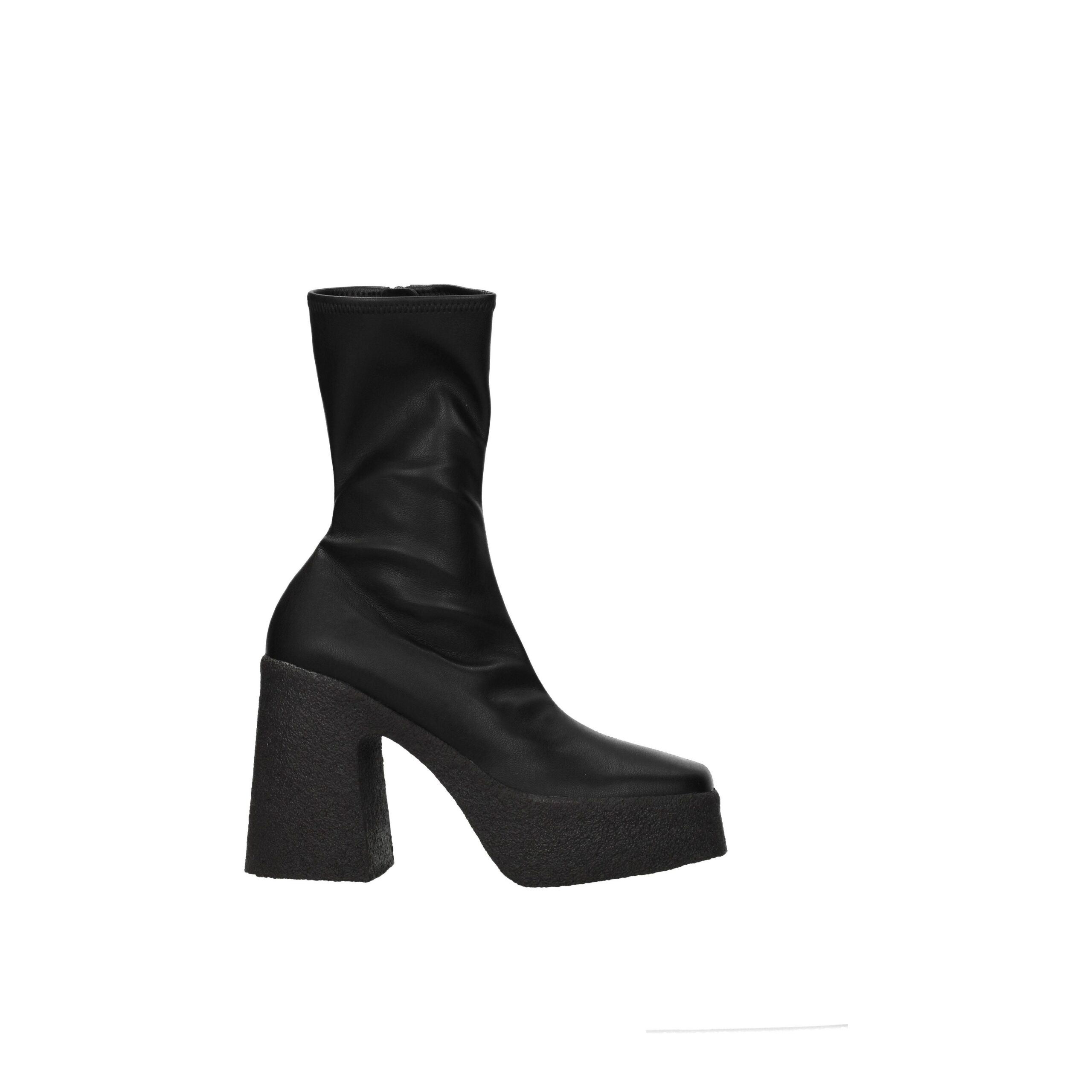 Black Leather Ankle