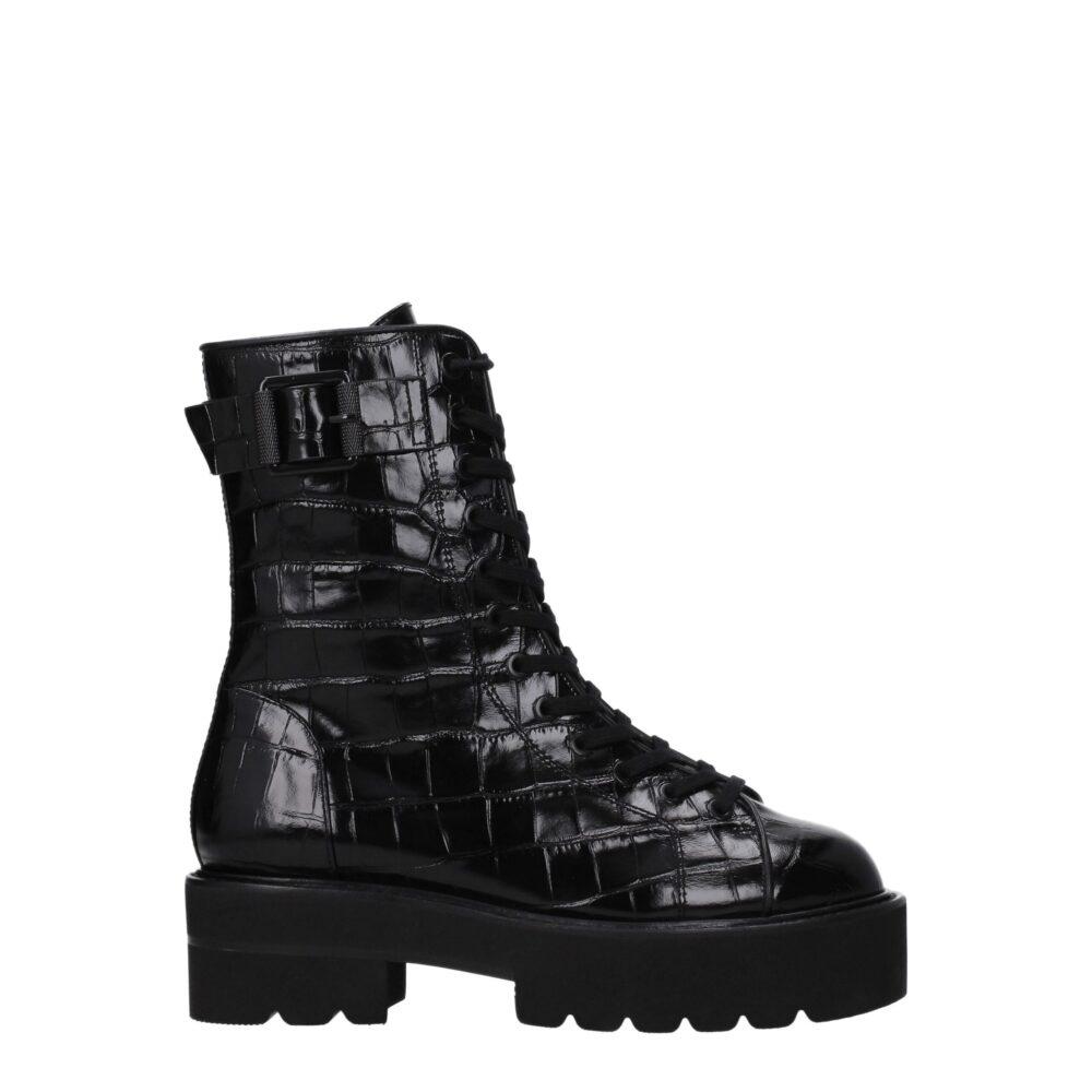 Black Leather Ankle