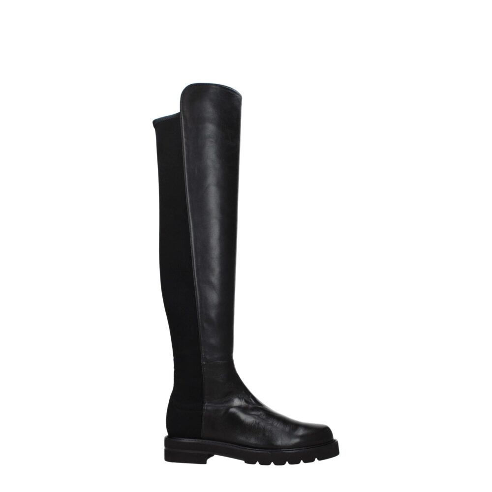 Black Leather Boot