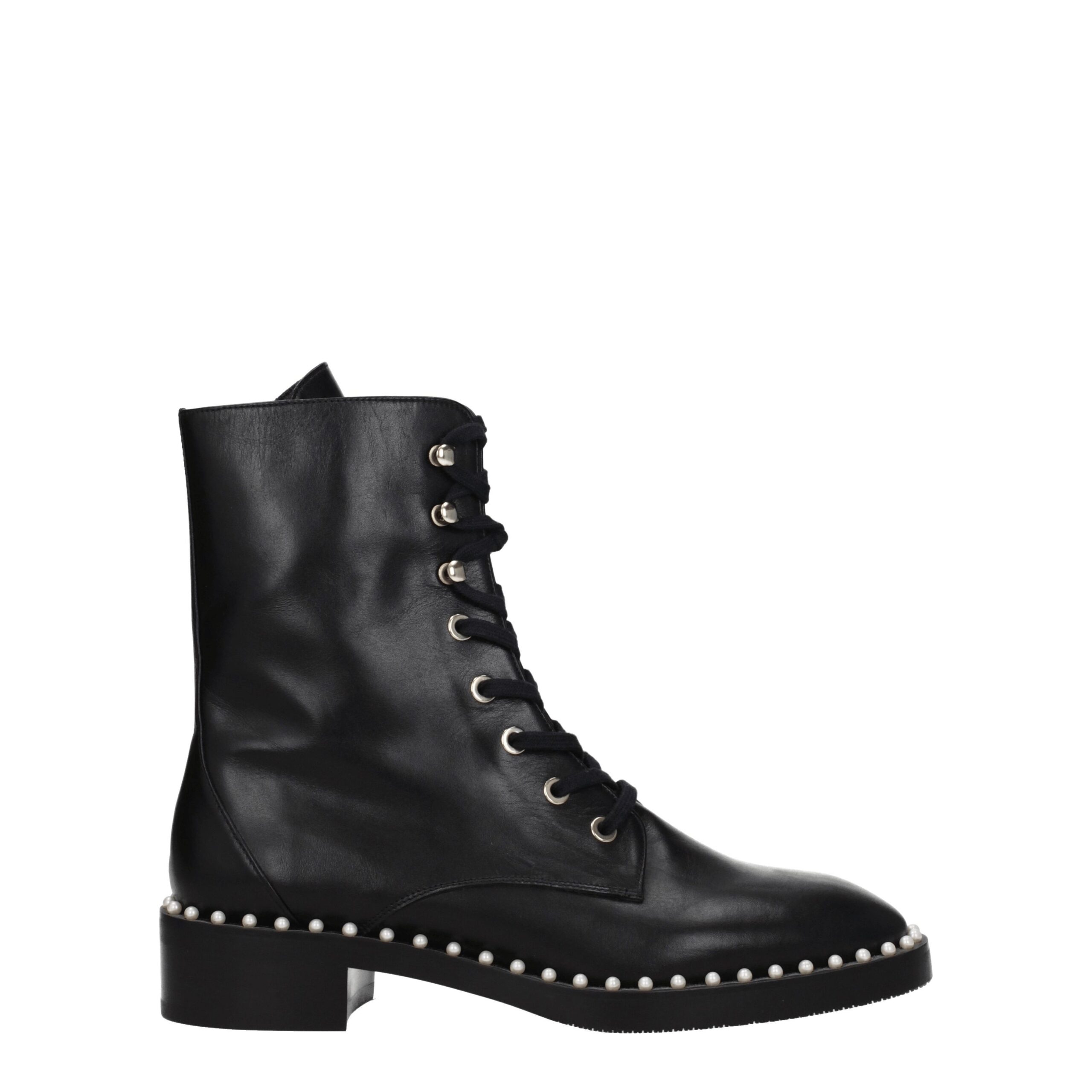 Black Leather Ankle