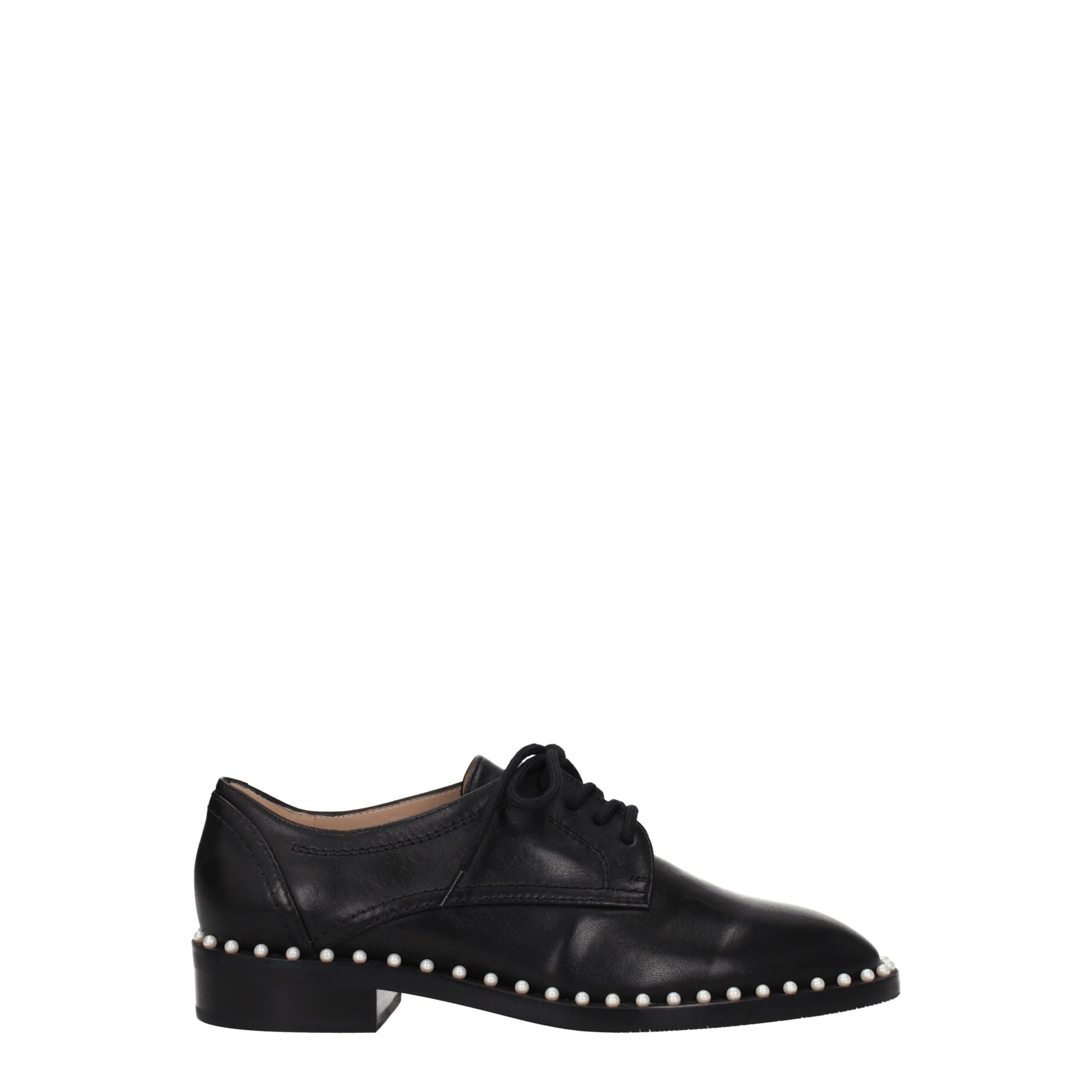 Black Leather Oxfords And Derbies