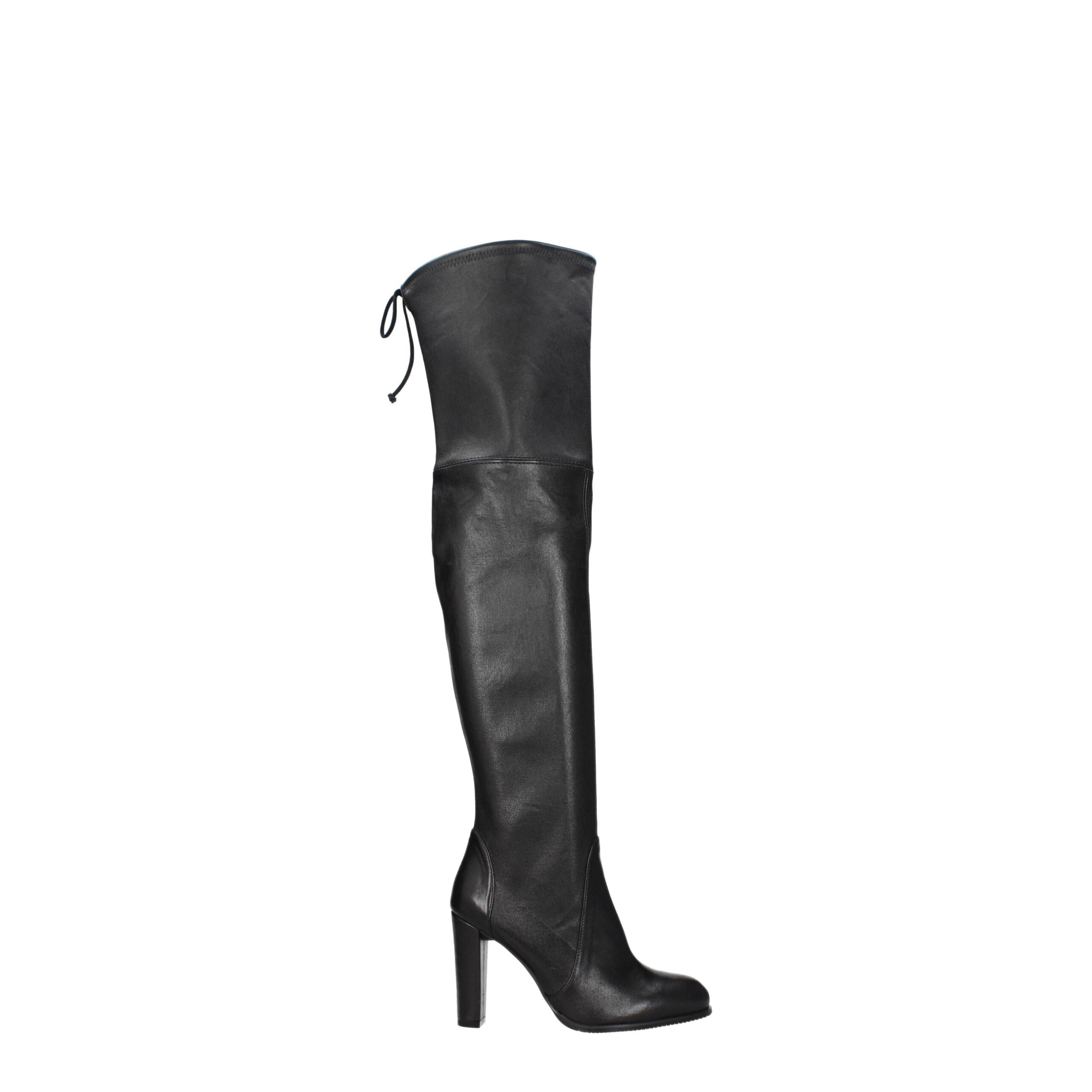 Black Leather Over The Knee