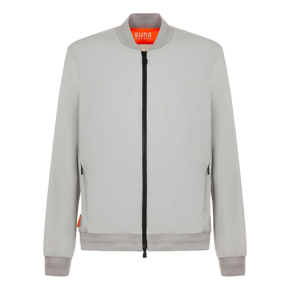 Brown Nylon Men's Stretch Jacket