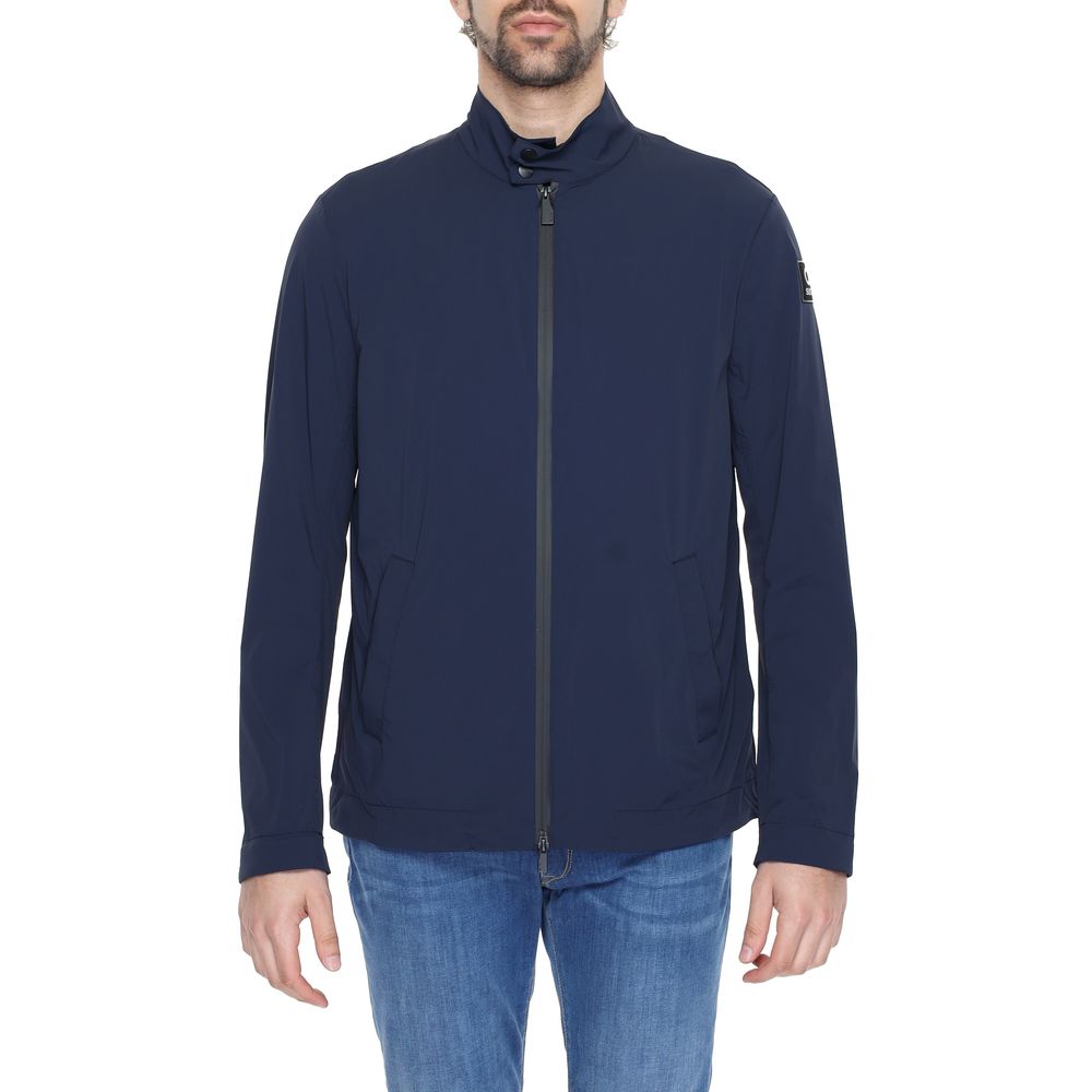 Blue Nylon Jackets & Coat