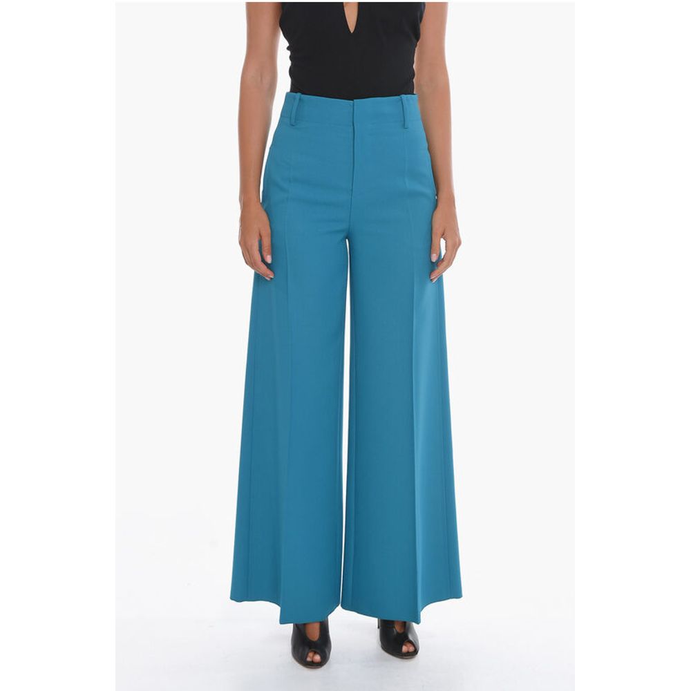 Palazzo Trousers with Front-pleat